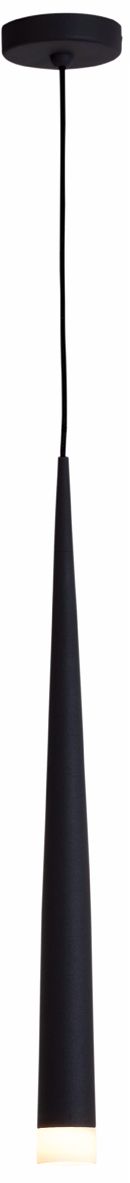 Luce Long Black Mini Pendant Light
