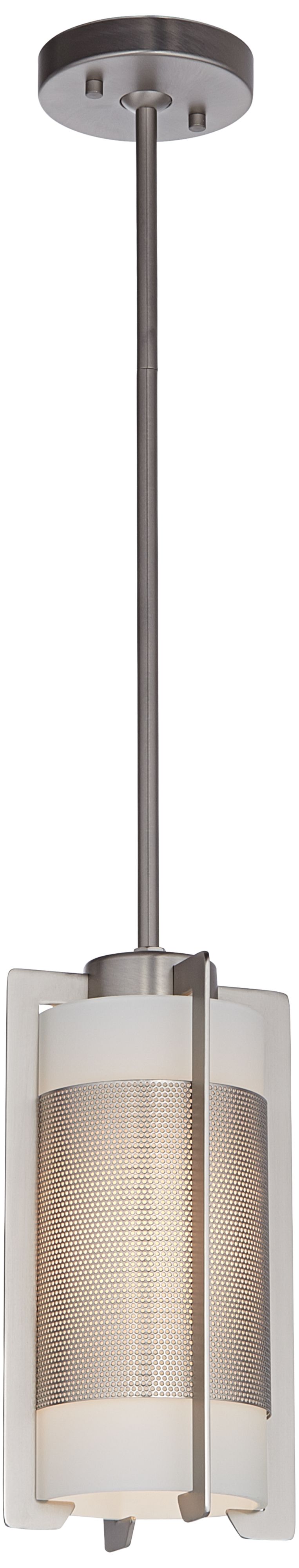 Iron Brushed Steel Bracket Mini Pendant Light