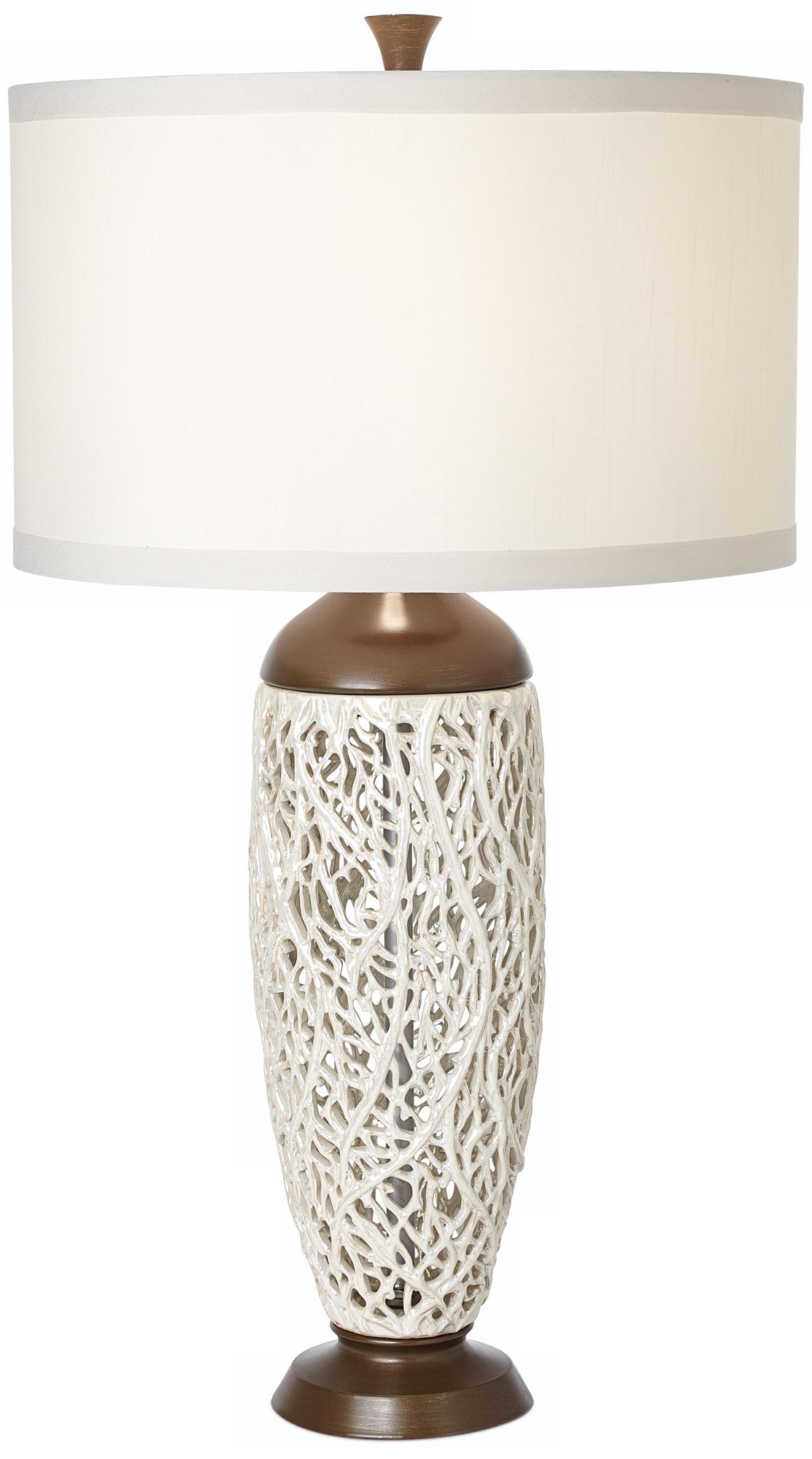 Possini Euro Design Iridescent Openweave Table Lamp