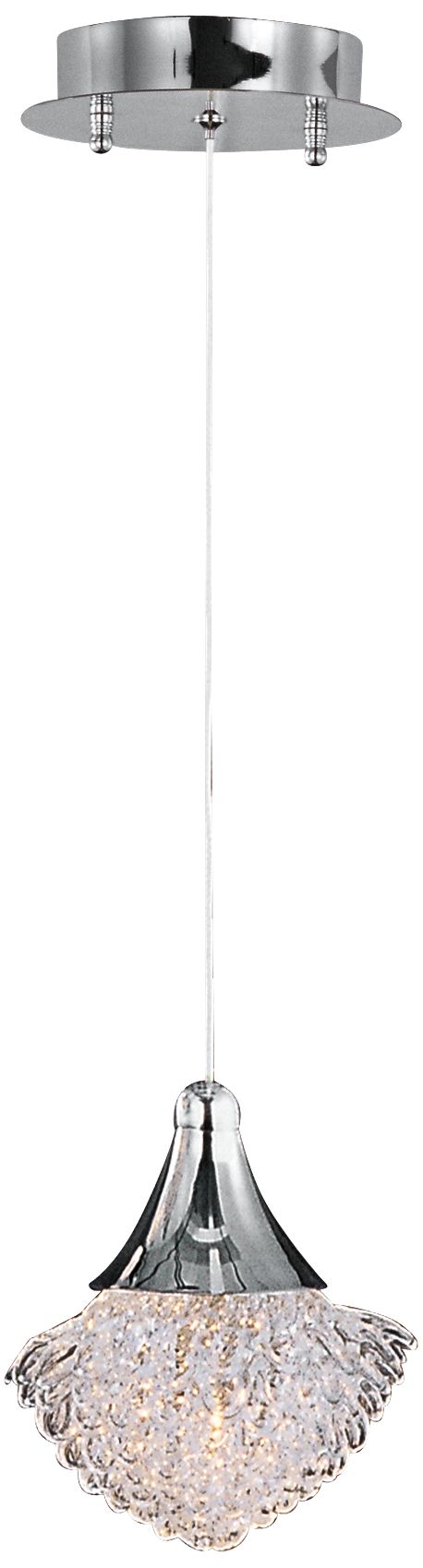 ET2 Blossom 5" Wide Clear Crystal Pendant Light