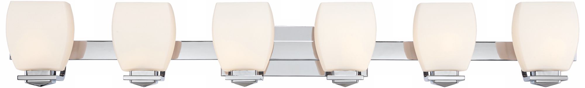 Possini Euro Chrome 6-Light Bathroom Wall Light
