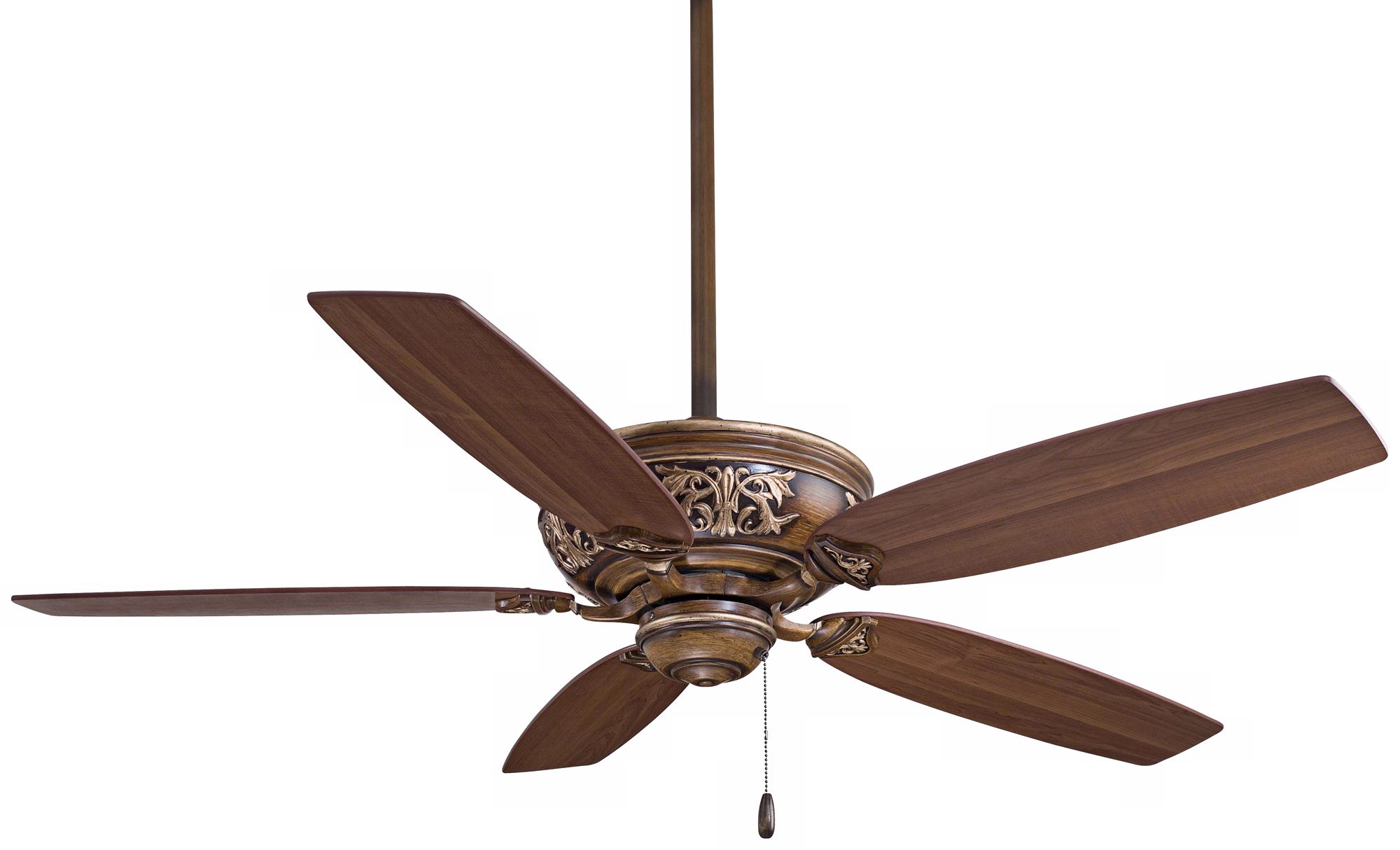 54" Minka Aire Classica Belcaro Walnut Finish Ceiling Fan