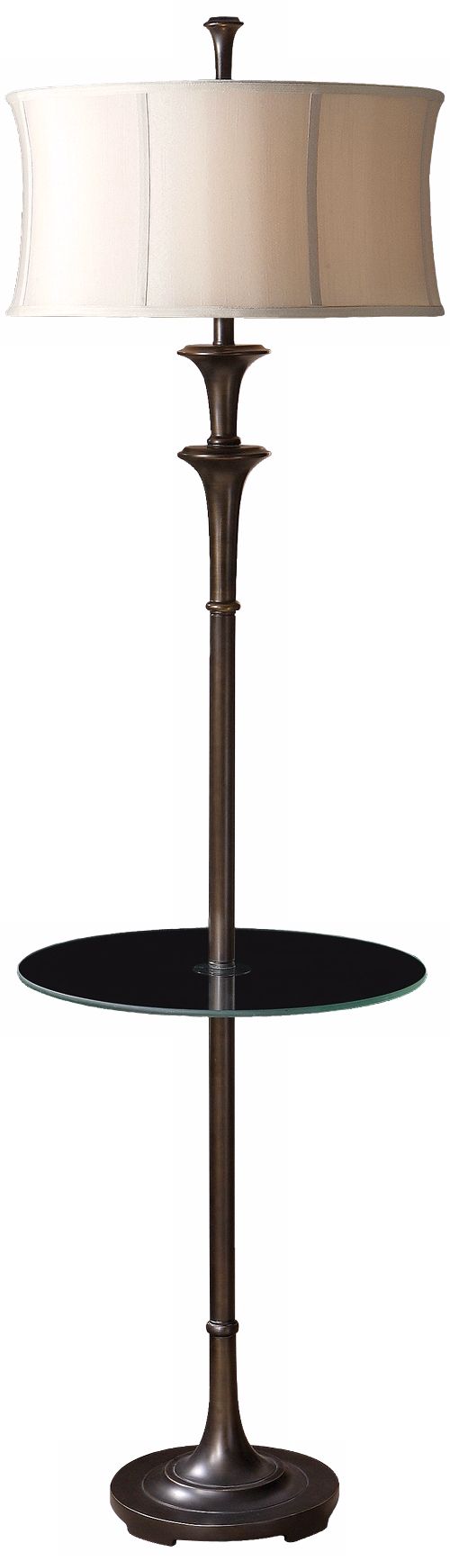 Uttermost Brazoria Glass Tray Floor Lamp
