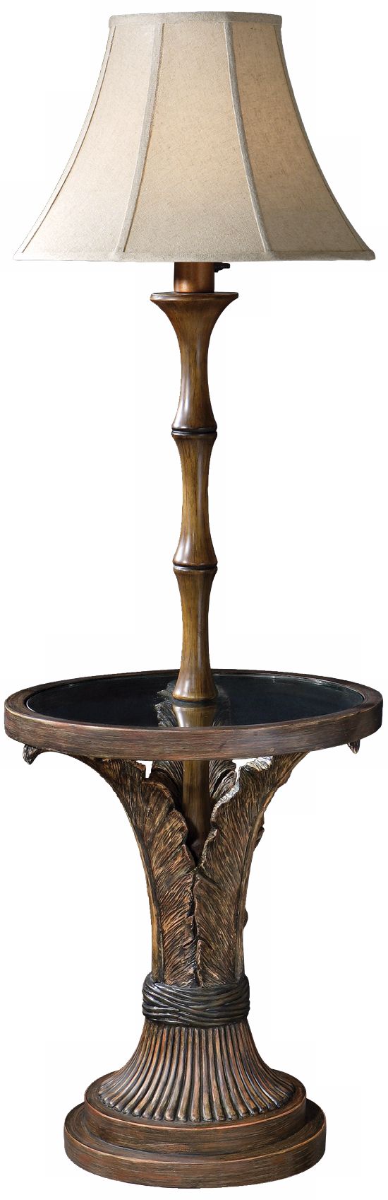 Uttermost Tobago Indoor/Outdoor End Table Floor Lamp