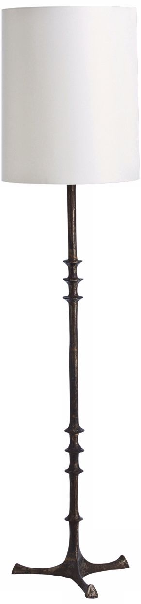 Arteriors Home Nathan Black Gesso Floor Lamp