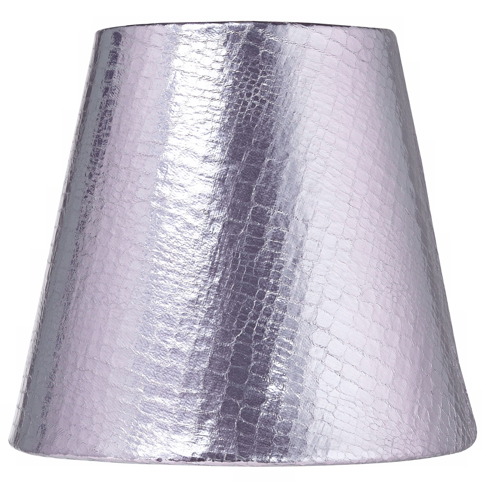 Silver Reptile Paper Shade 3.5x5.5x5 (Clip-On)