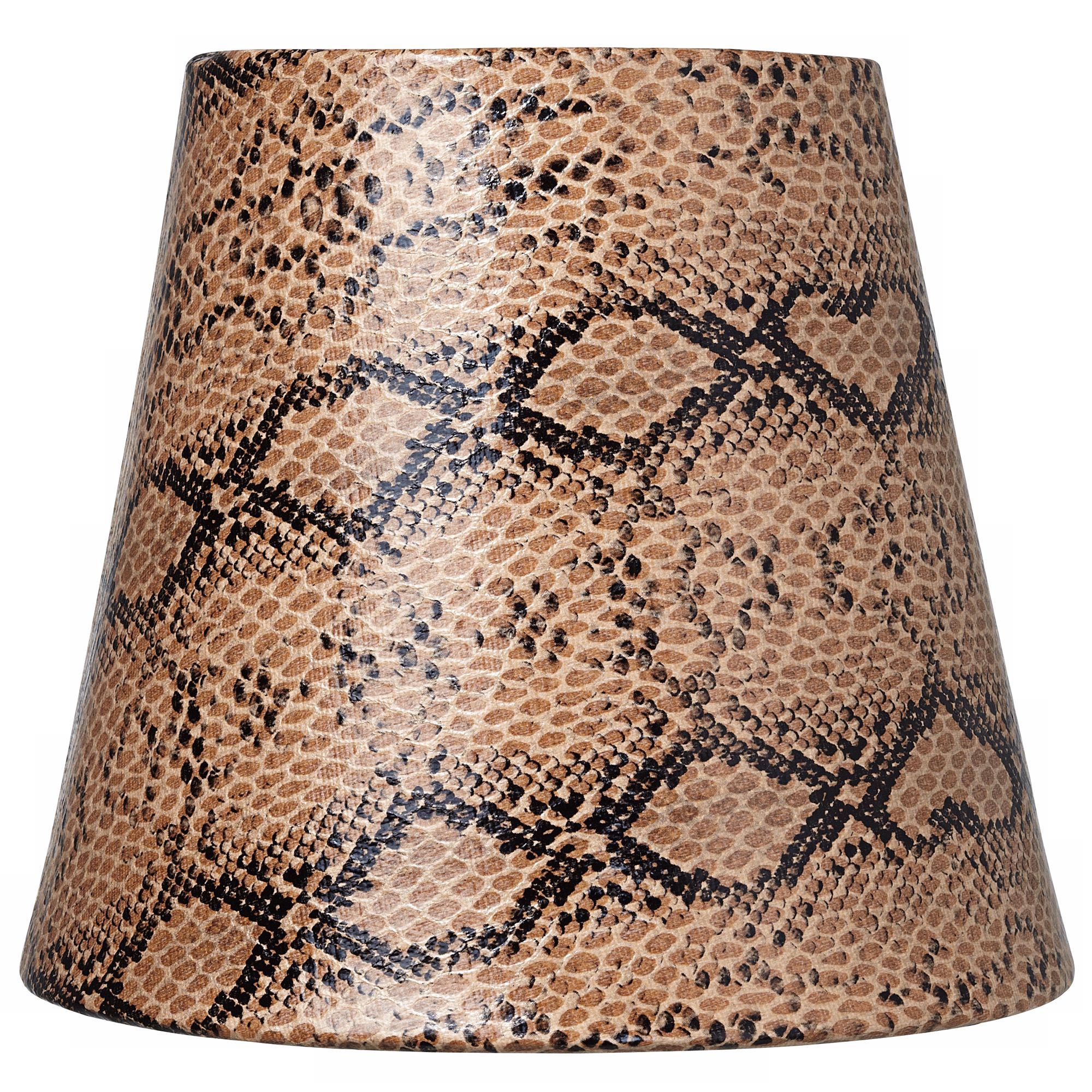 Bronze Reptile Paper Lamp Shade 3.5x5.5x5 (Clip-On)