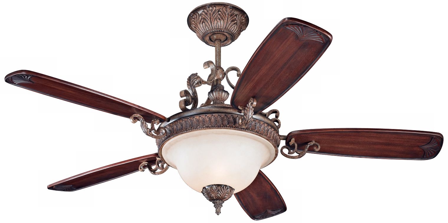 60"  Monte Carlo Coventry Castle Ceiling Fan with Light