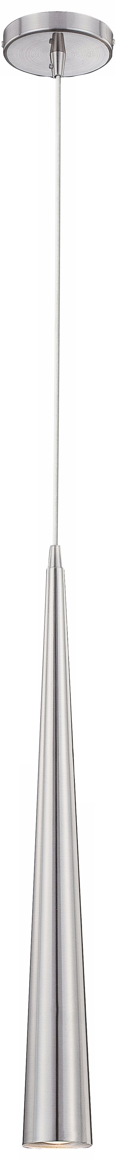 Sliver 24" High Satin Nickel Mini Pendant Light