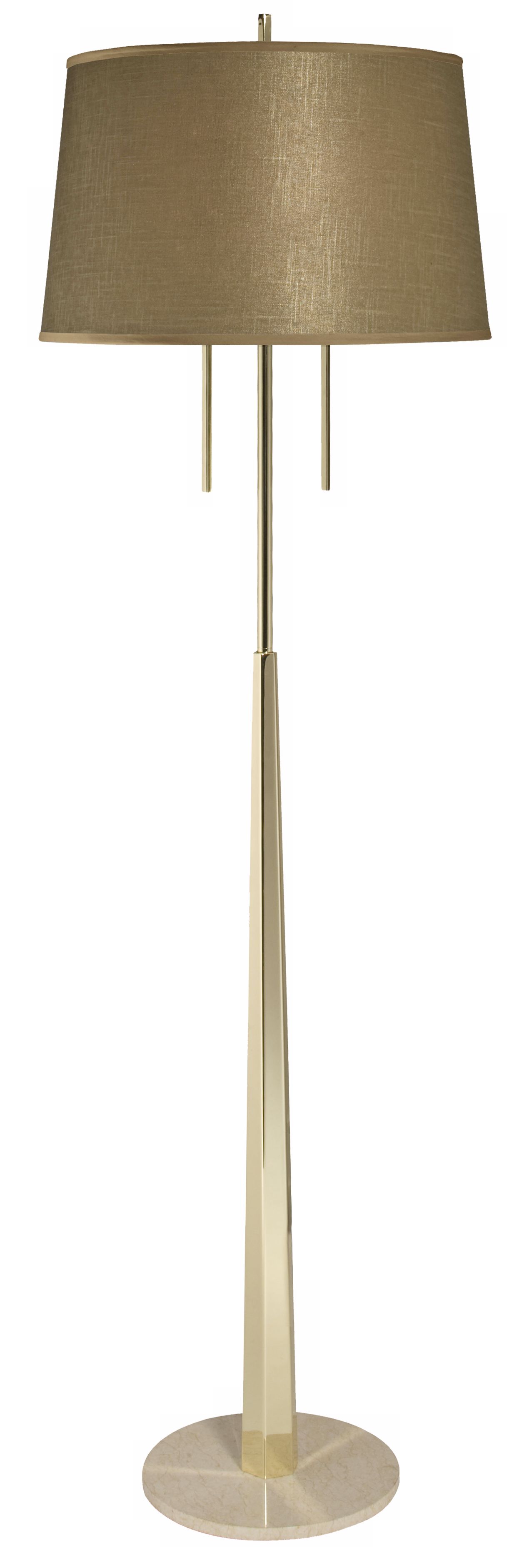 Thumprints Citrine Polished Brass Floor Lamp