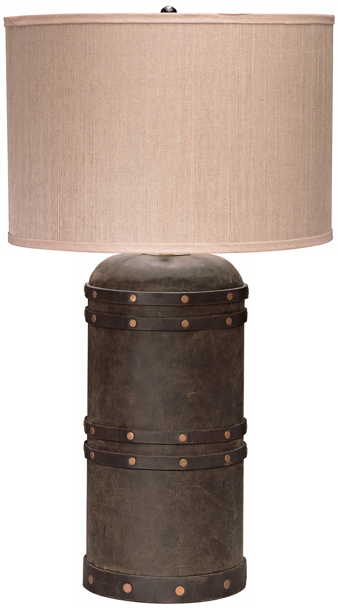 Jamie Young Table Lamps on Jamie Young Barrel Vintage Leather Table Lamp   Lampsplus Com