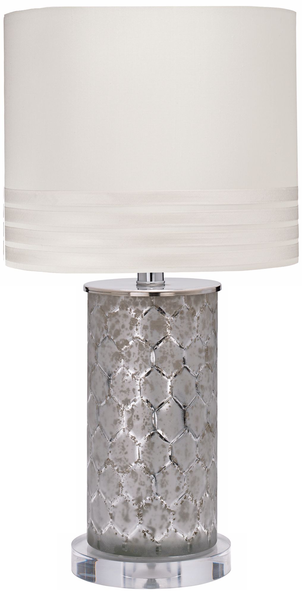 Jamie Young Small Lattice Glass Table Lamp