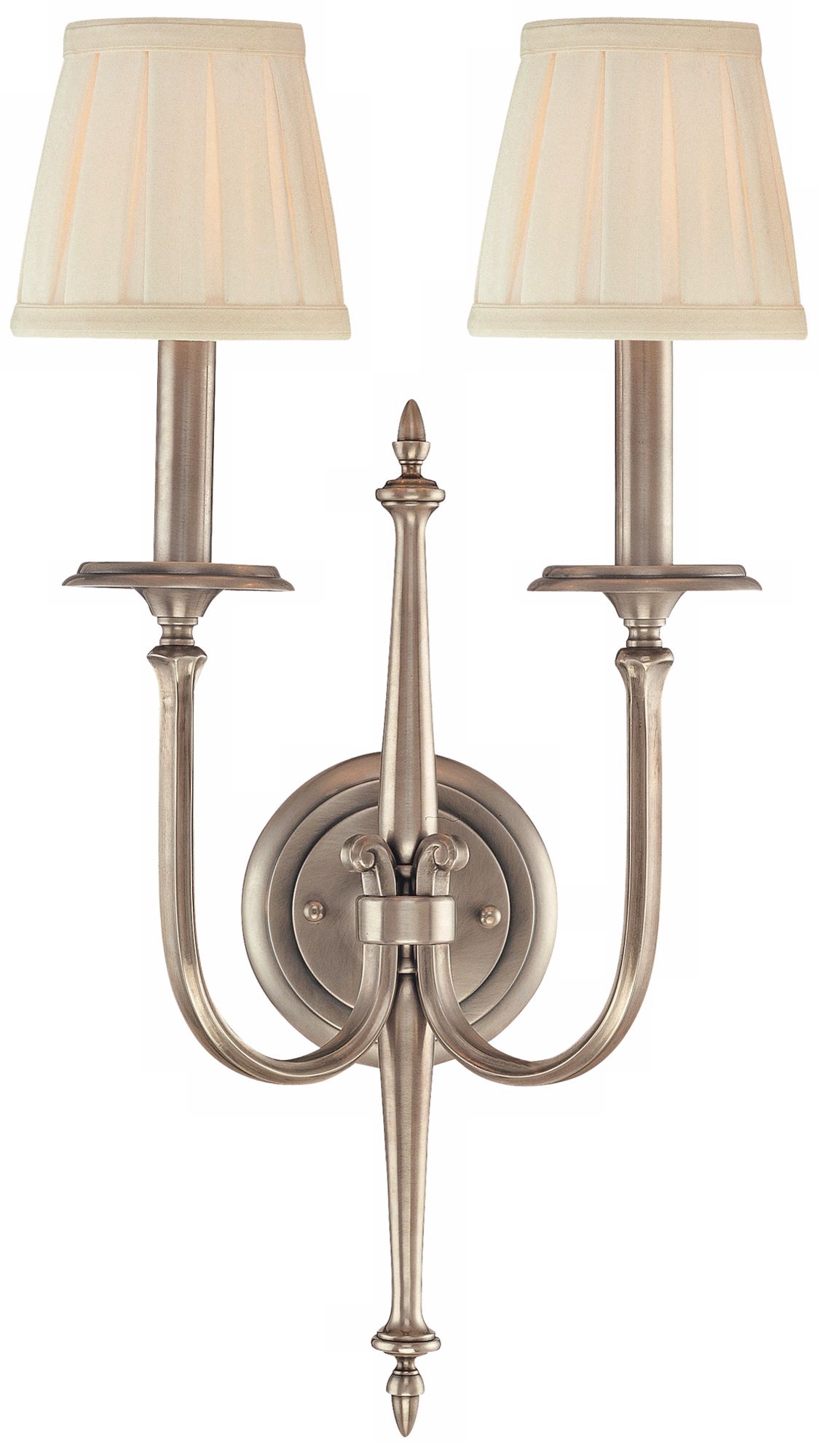 Hudson Valley Jefferson Antique Nickel 2-Light Wall Sconce