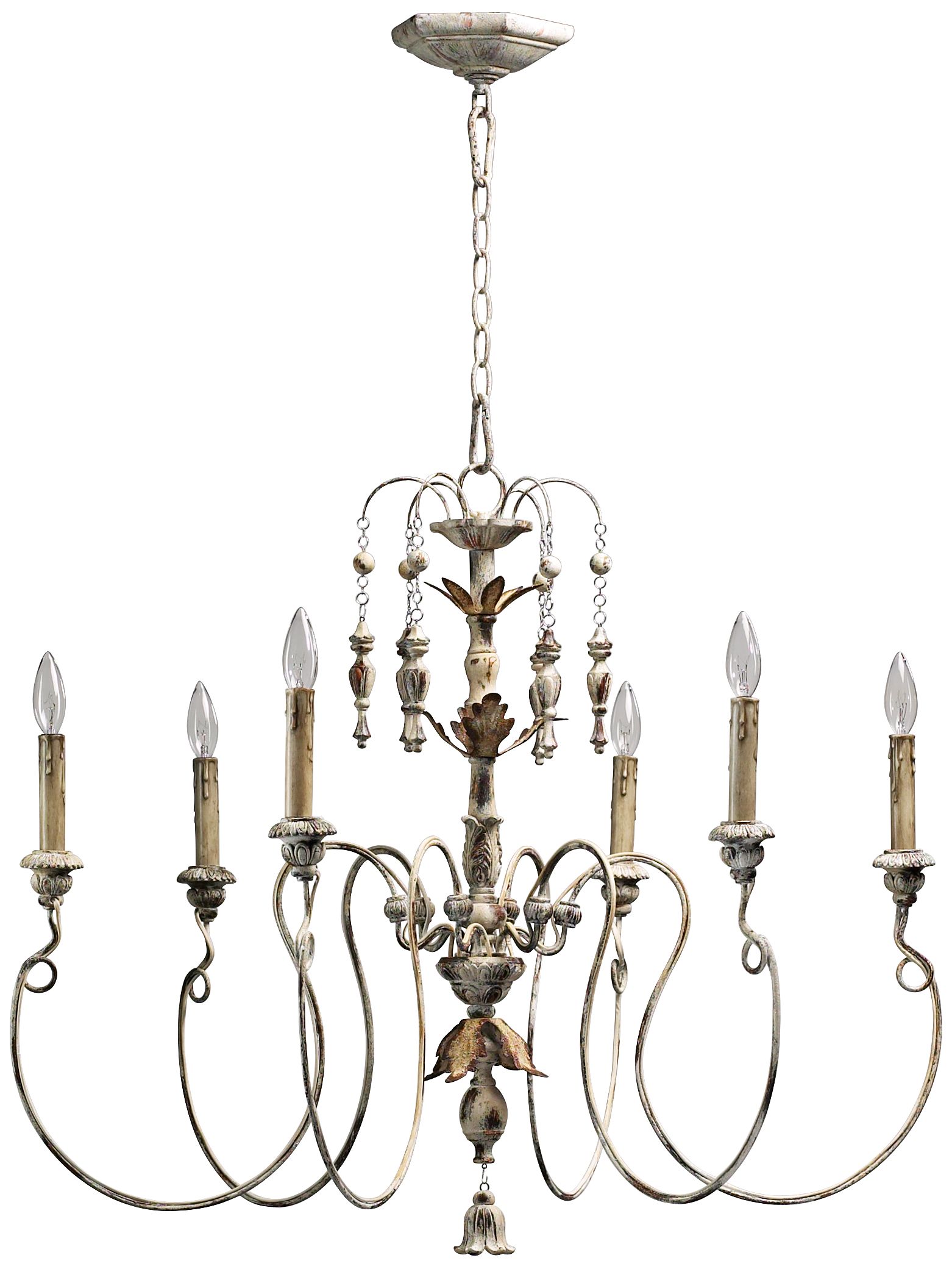 Quorum Salento 6-Light 32" Wide Persian White Chandelier