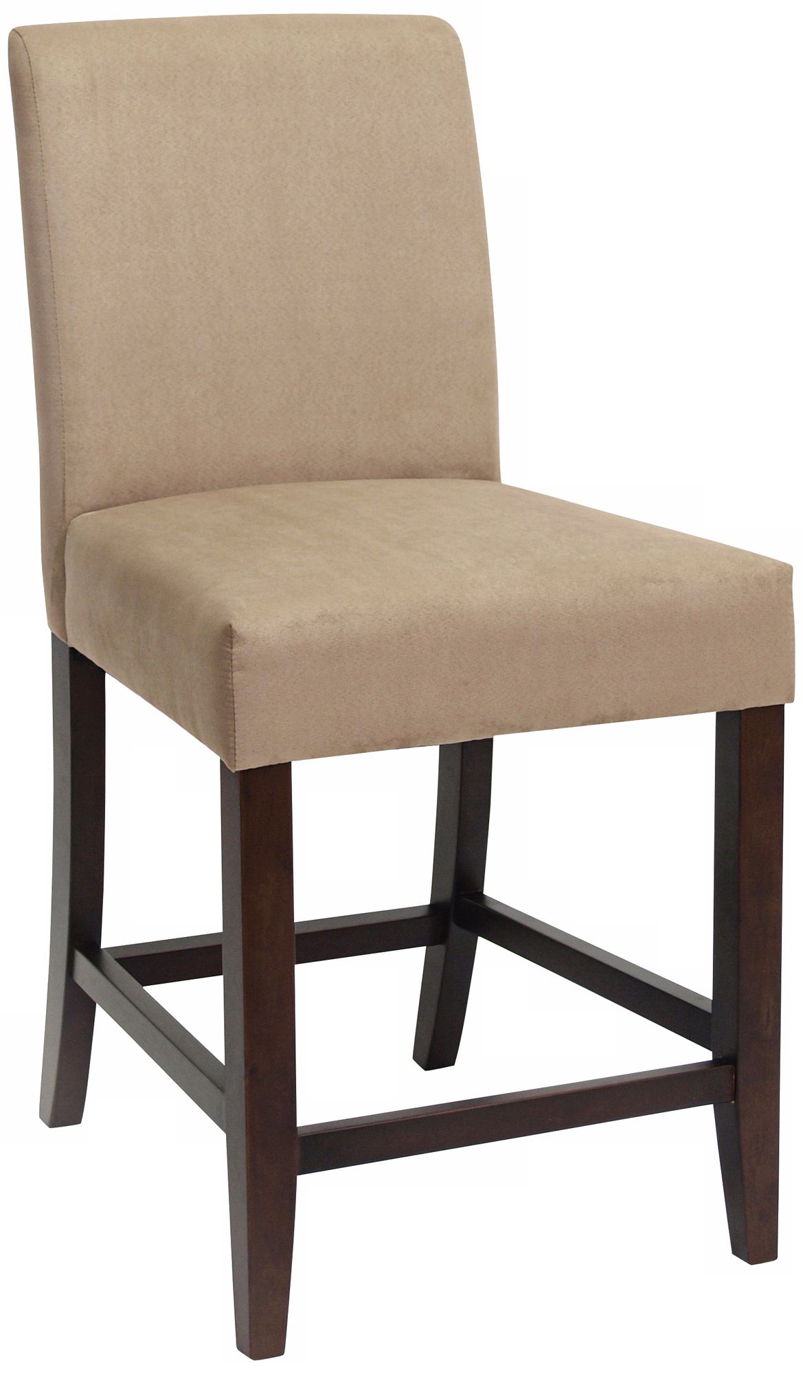 Monroe Parsons Dark Beige Microfiber 26" High Counter Stool