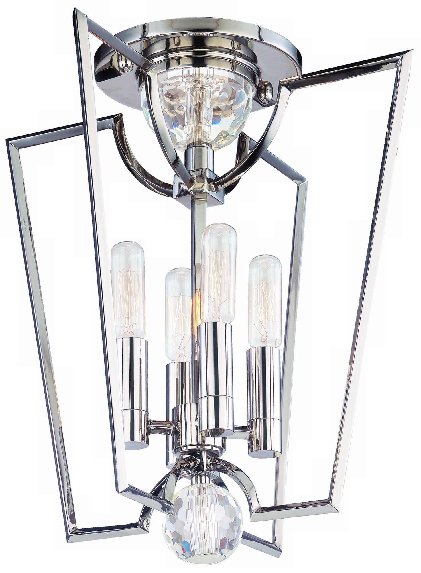 Hudson Valley Waterloo Nickel Semi-Flush Ceiling Fixture