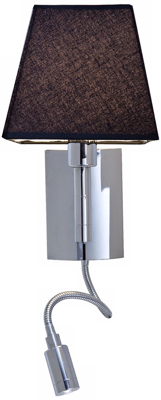 Cyprus Gooseneck Chrome Plug-In Wall Light