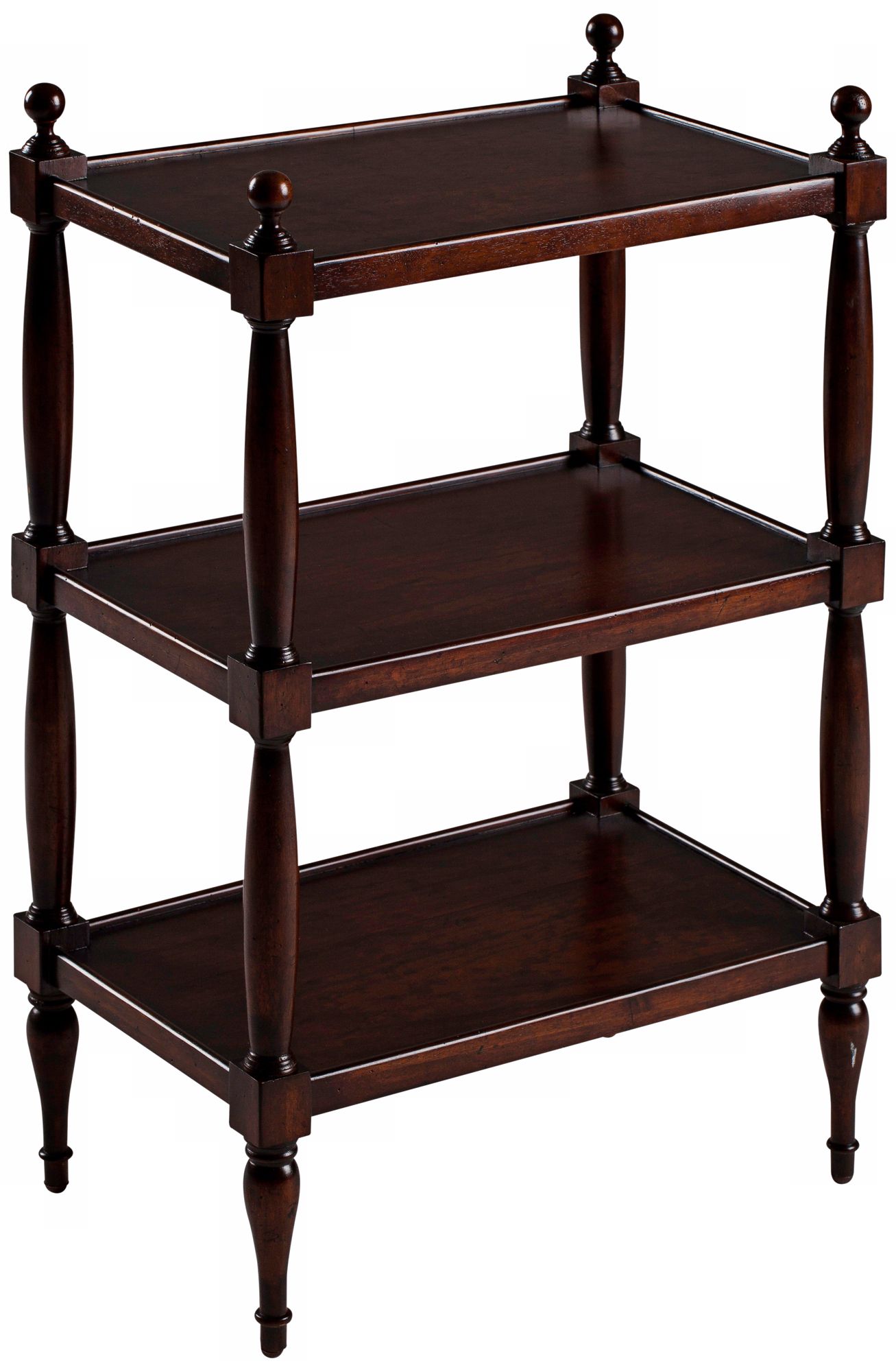 Quinn Cherry Finish Solid Wood Bookcase Side Table U3914