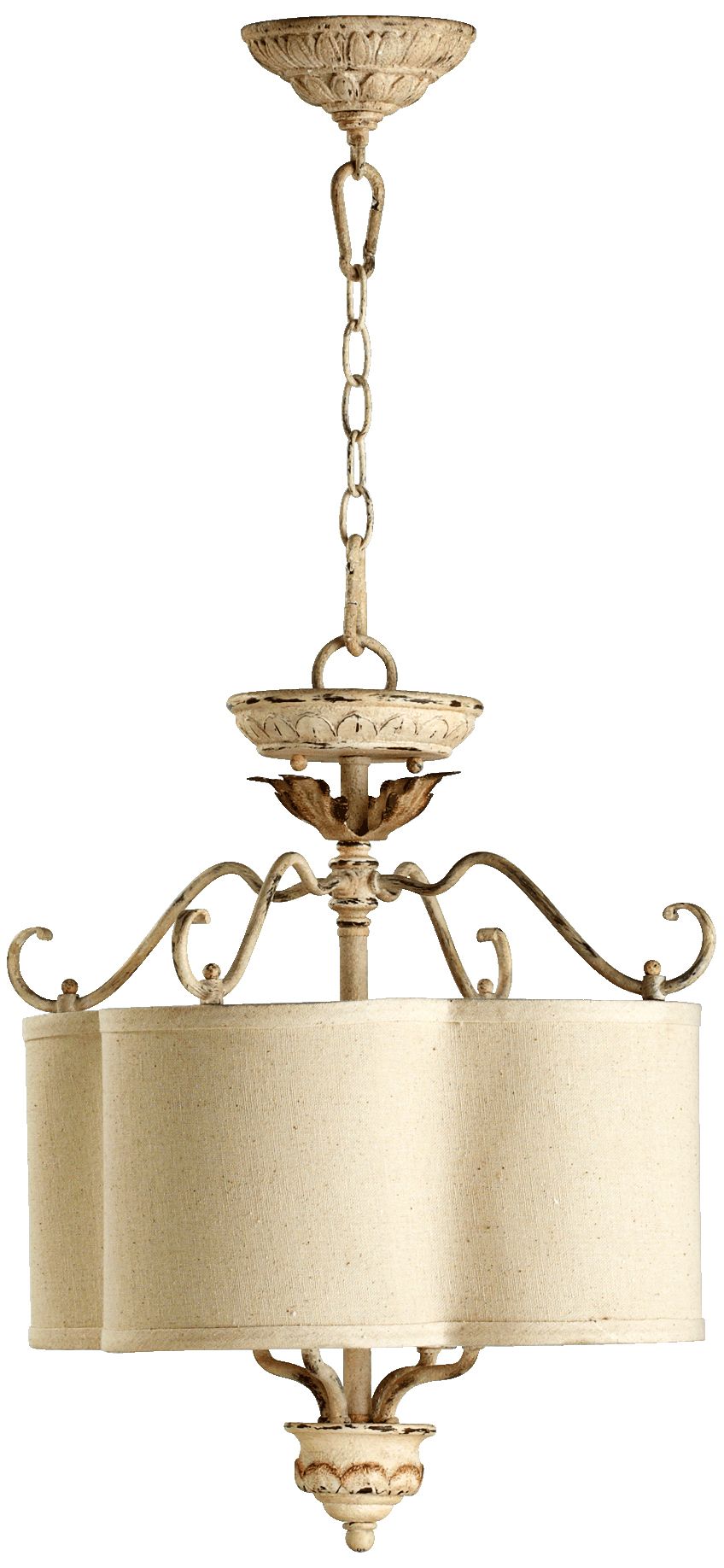 Quorum Salento 4-Light 18" Wide Persian White Chandelier