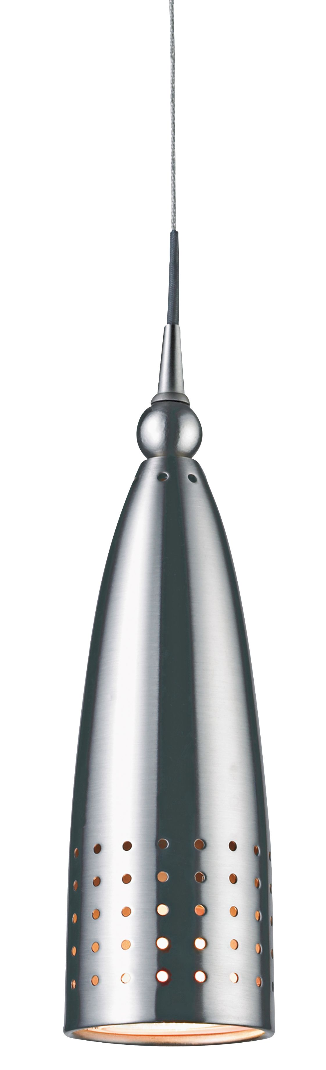 Mya 8" High Satin Nickel Mini Pendant Light