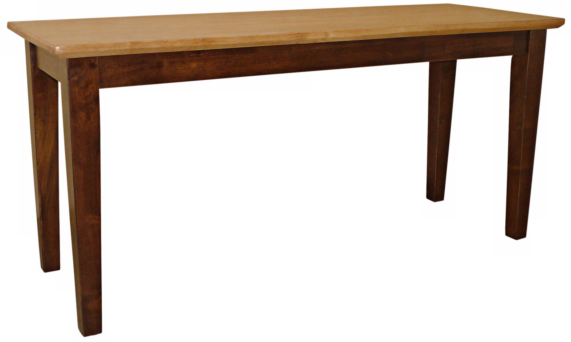 Cinnamon/Espresso Finish 39" Wide Shaker-Styled Bench