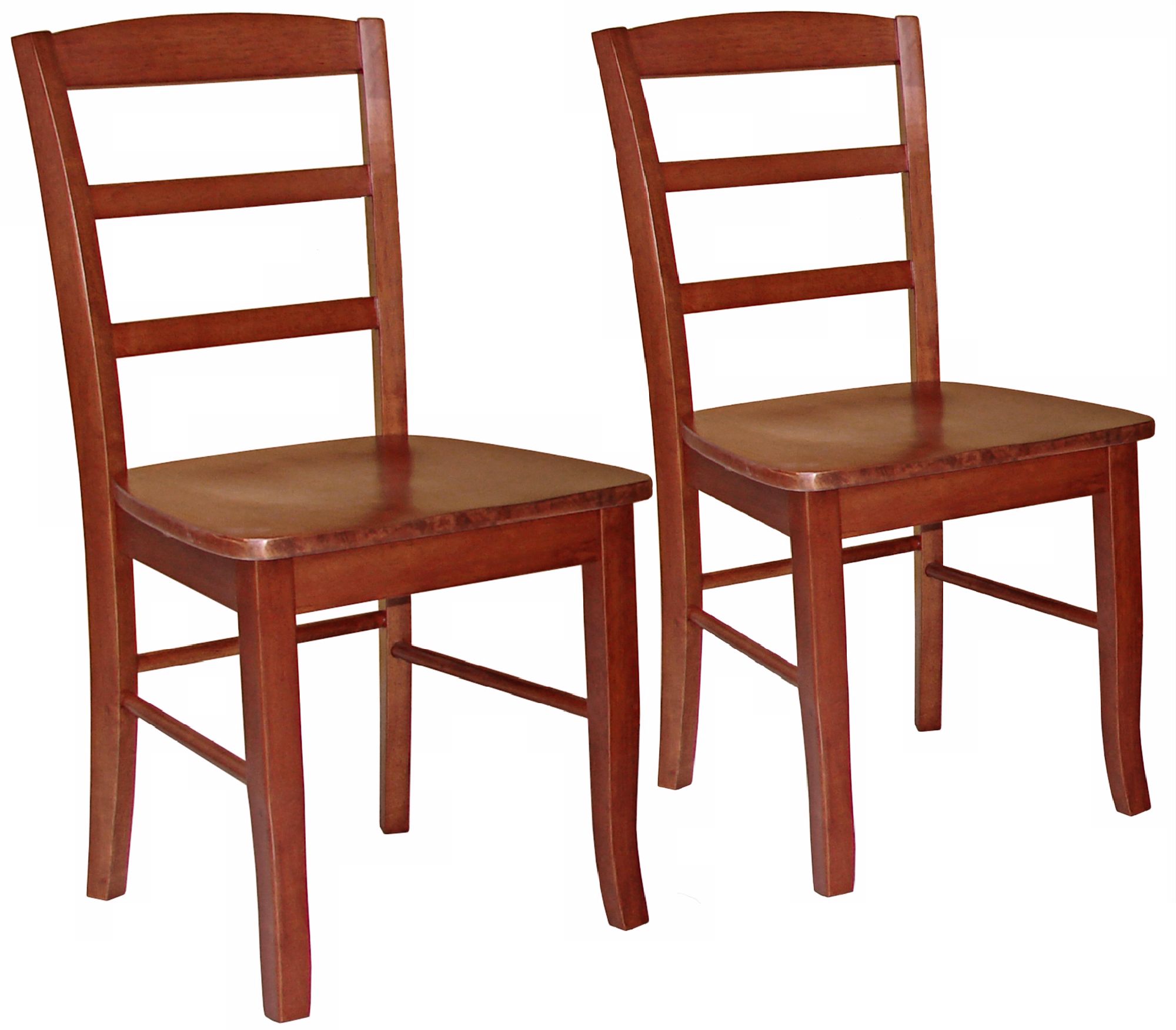Set of 2 Madrid Cottage Oak Ladderback Dining Chairs