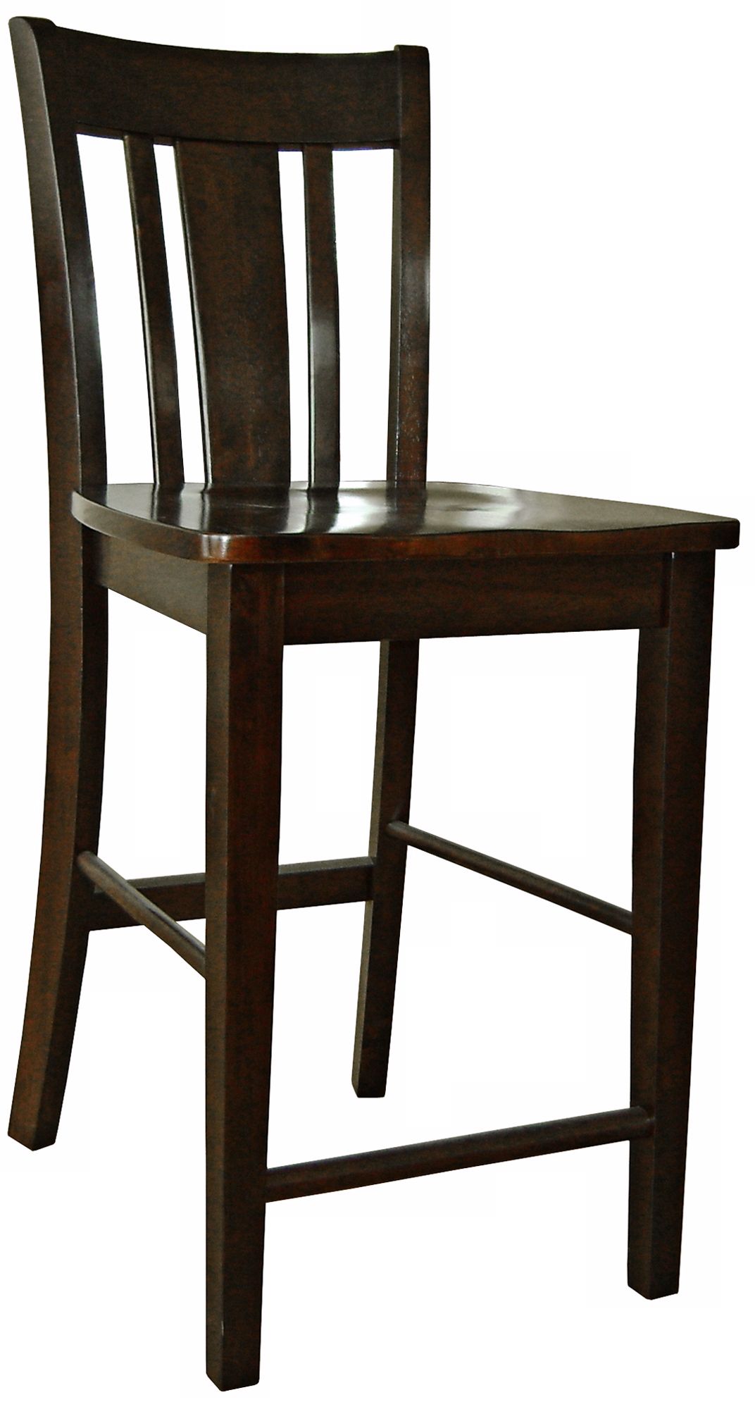 San Remo Java Wood 24" High Counter Stool