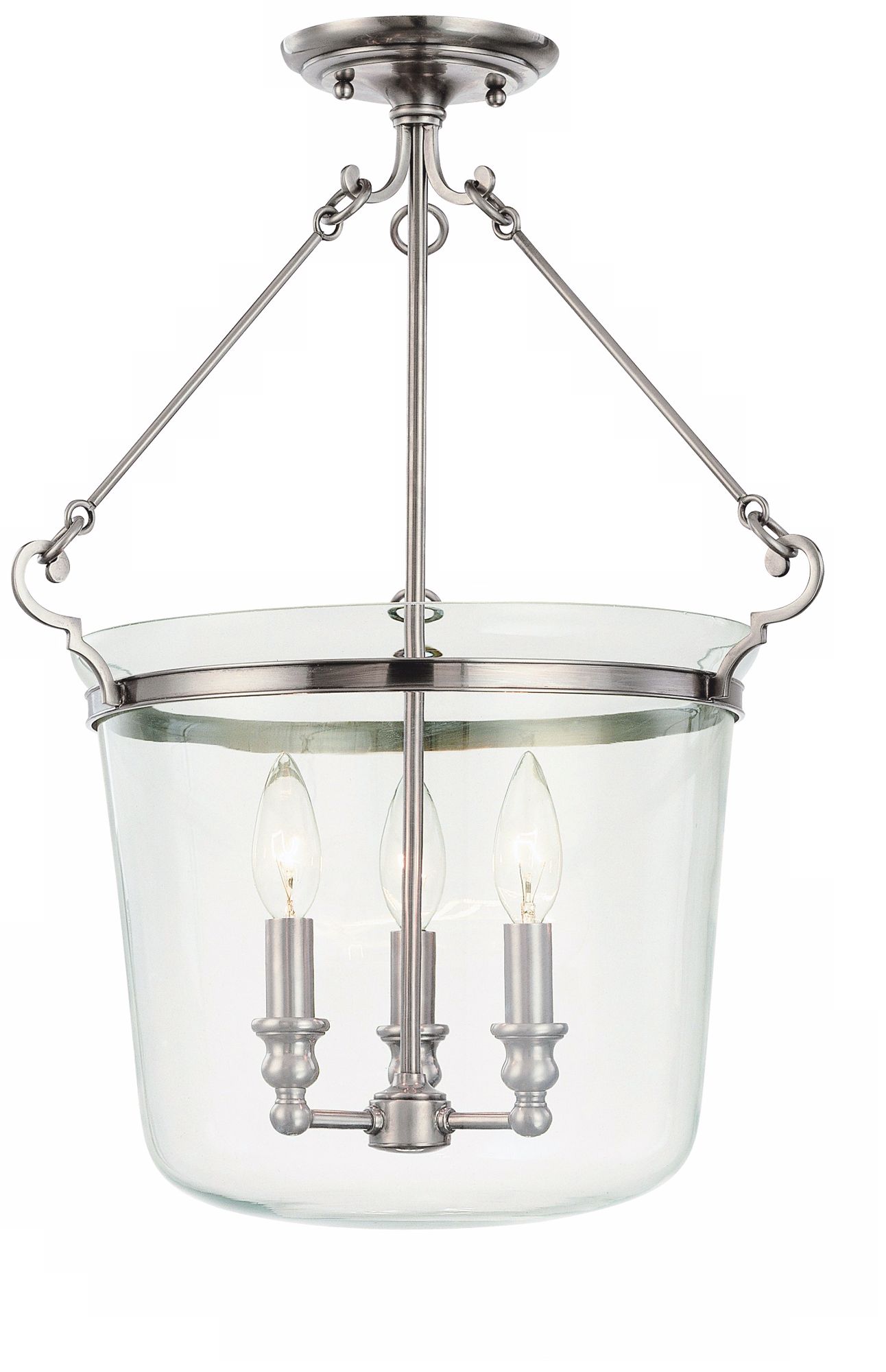 Hudson Valley Quinton Historic Nickel Ceiling Fixture