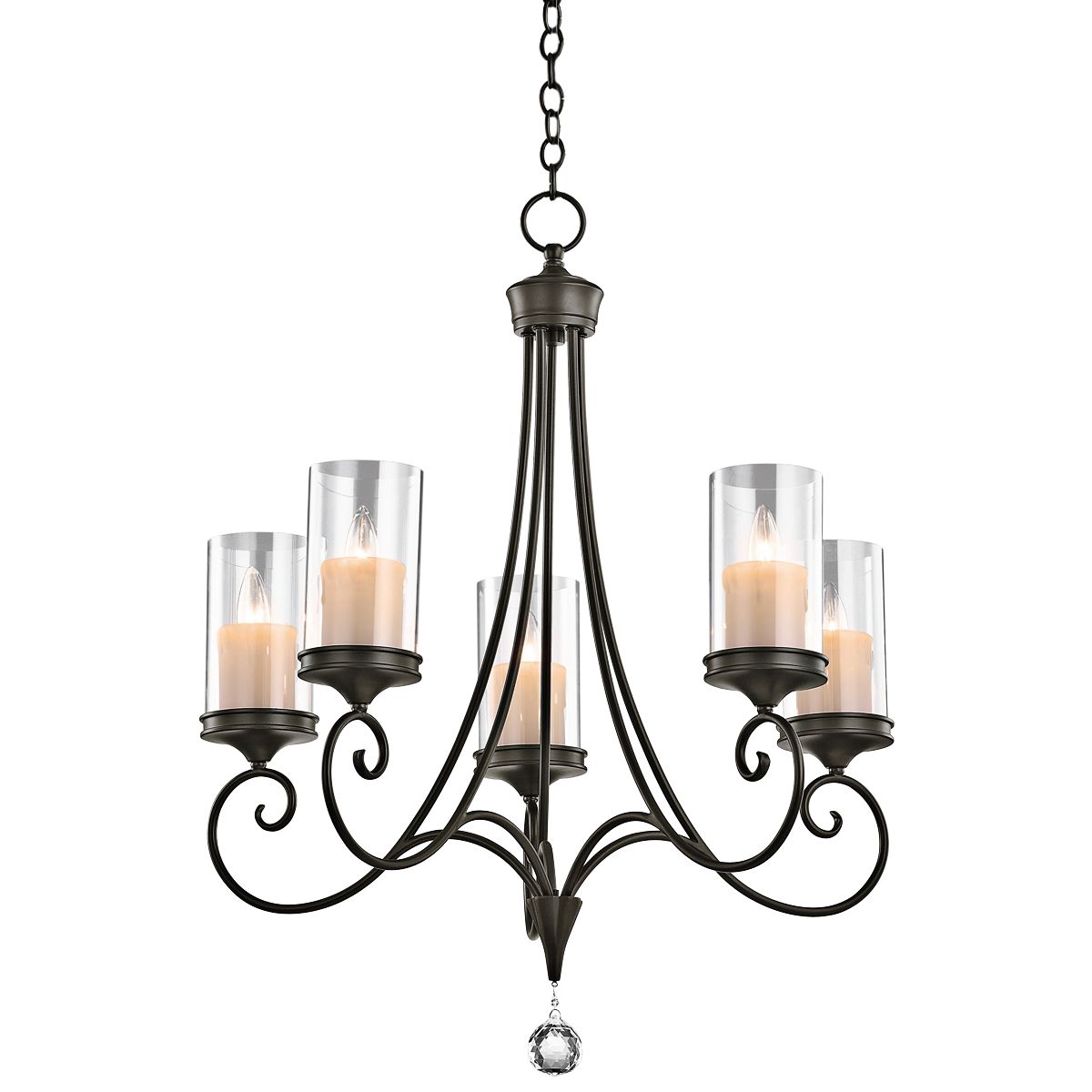 Kichler Lara Shadow Bronze 26 3/4" Wide 5-Light Chandelier