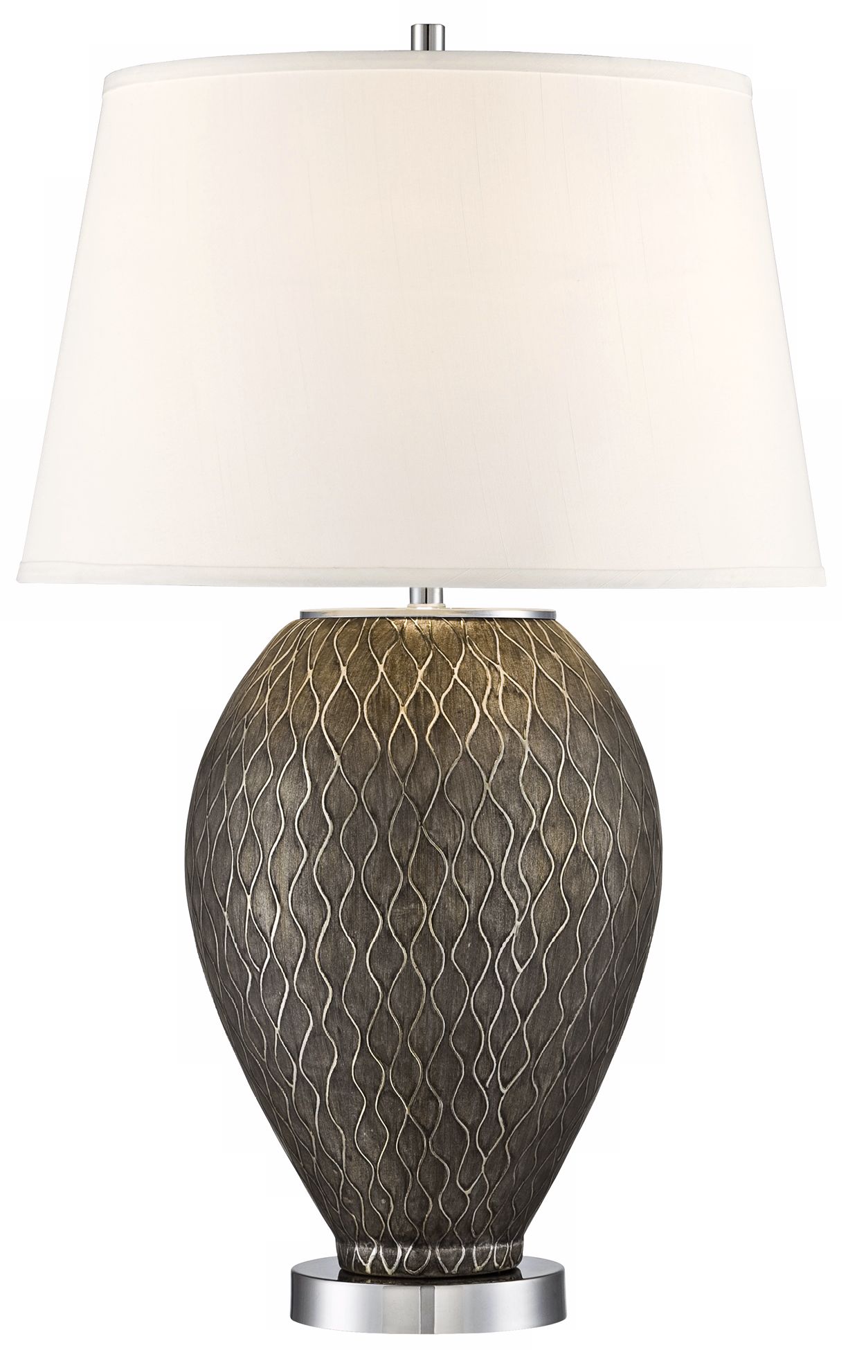 Possini Euro Design Squiggle Ceramic Table Lamp