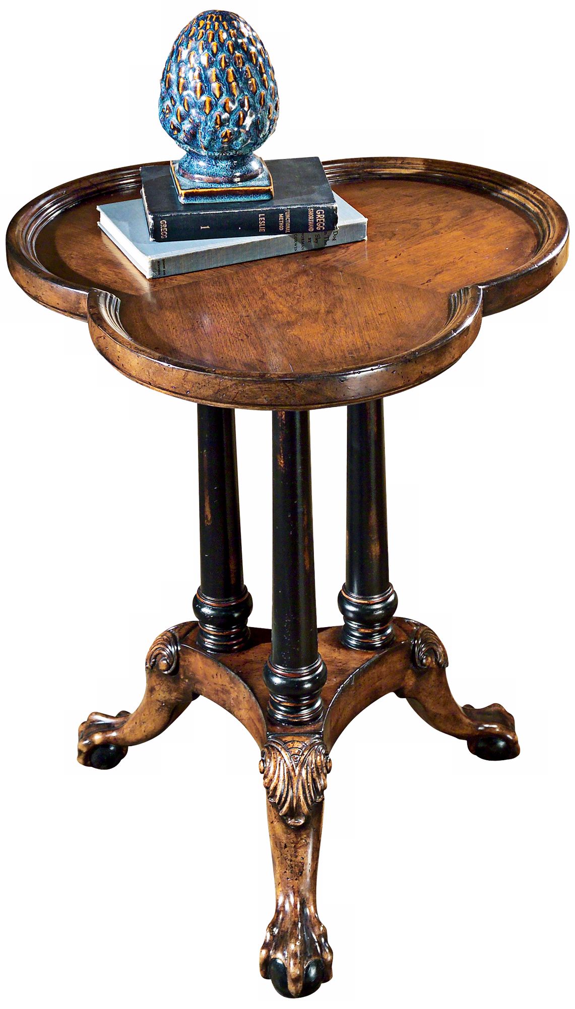 Connoisseur's Clover Leaf Pedestal Table