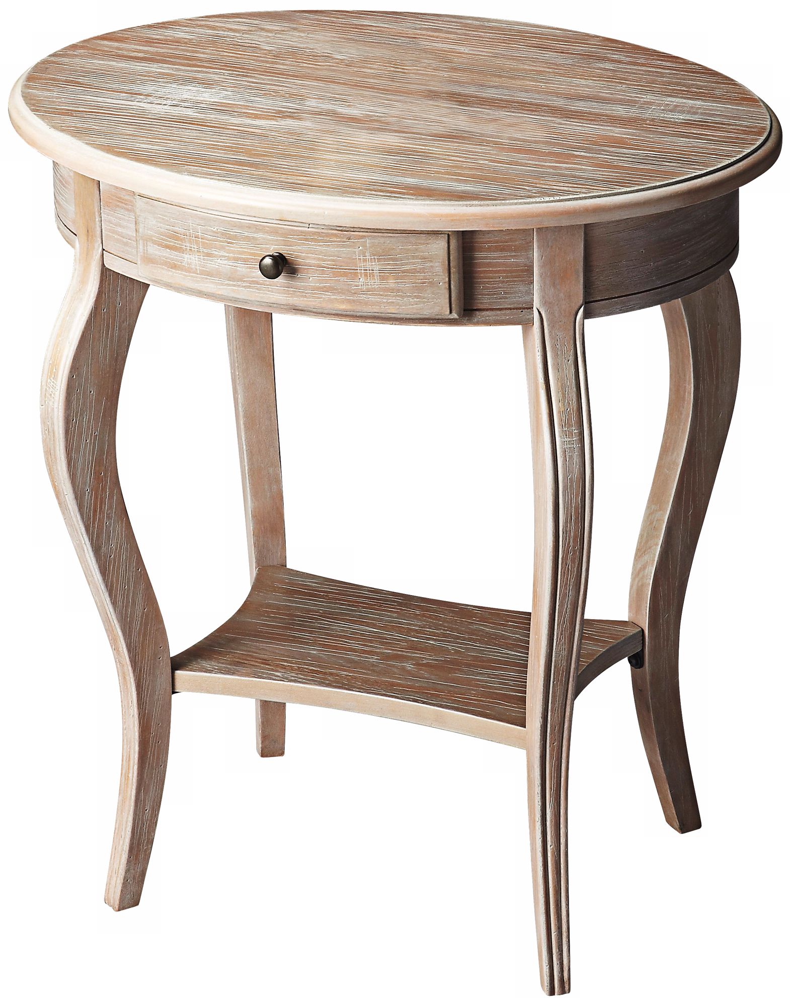 Driftwood Oval Accent Table