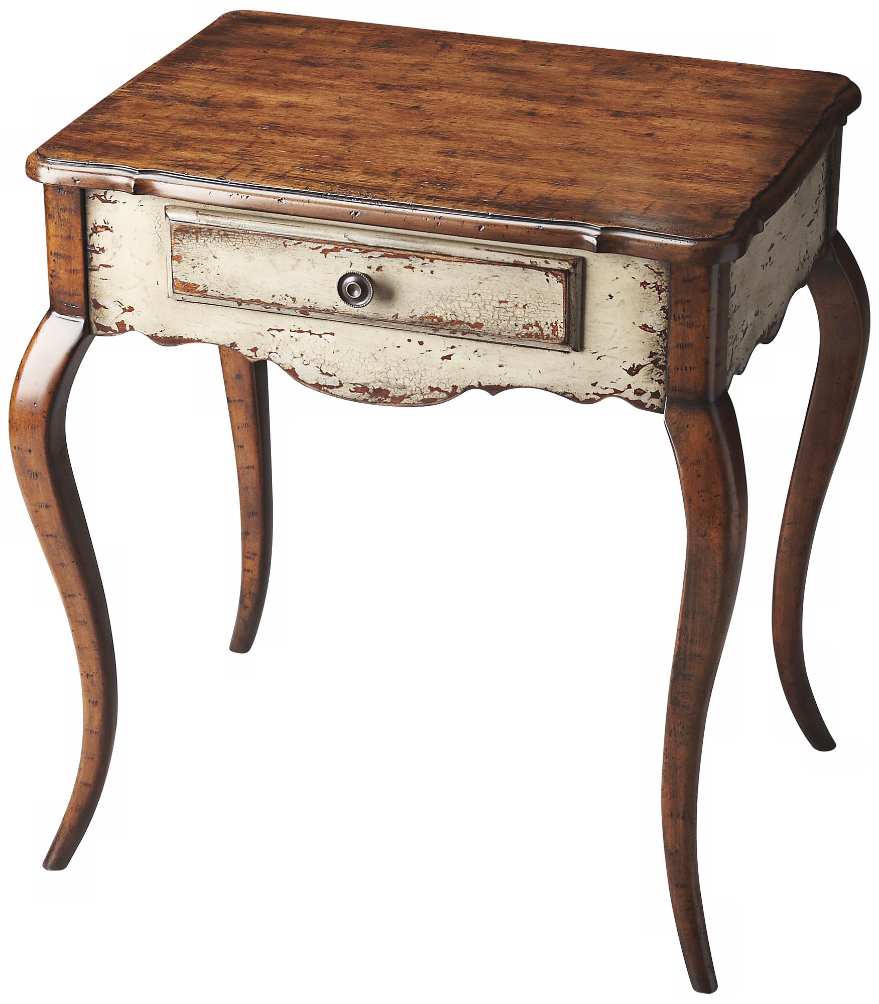 Appaloosa Red Birch Wood Accent Table