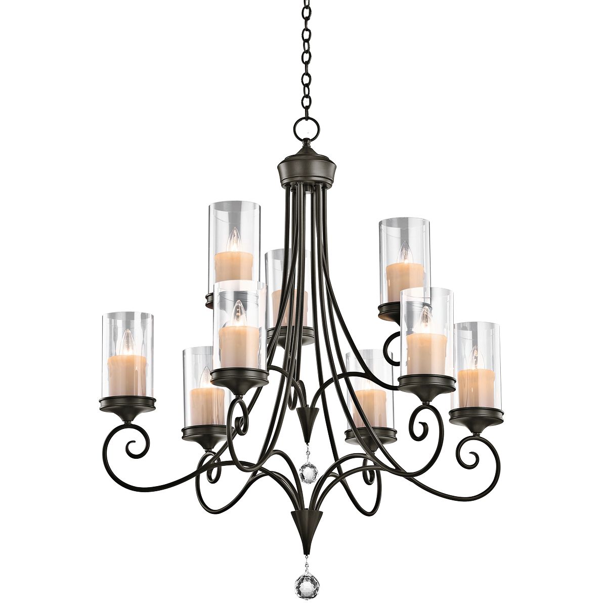 Kichler Lara Shadow Bronze 32" Wide 9-Light Chandelier