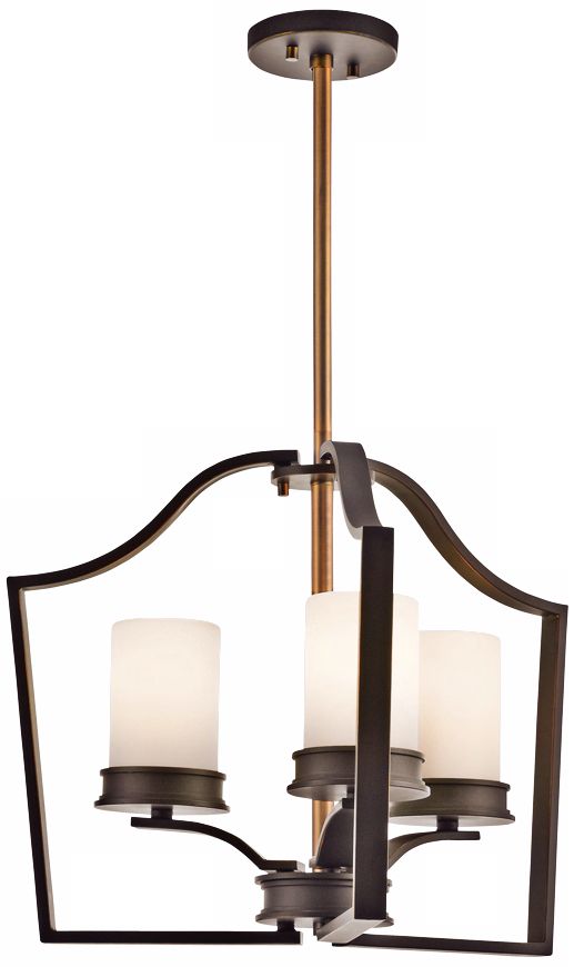Kichler Aren Old Bronze 20" Wide Semiflush or Chandelier