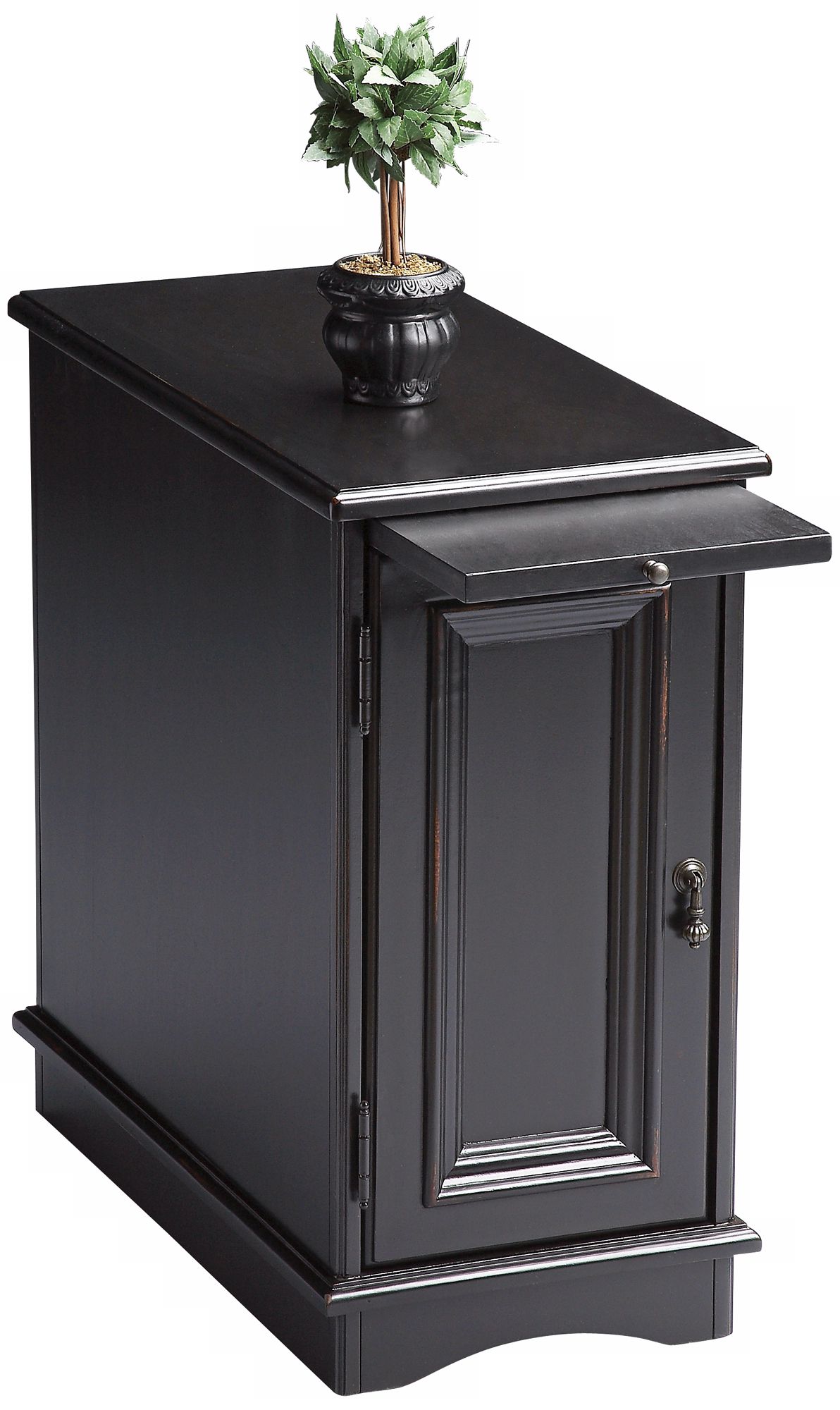 Black Licorice Chairside Chest