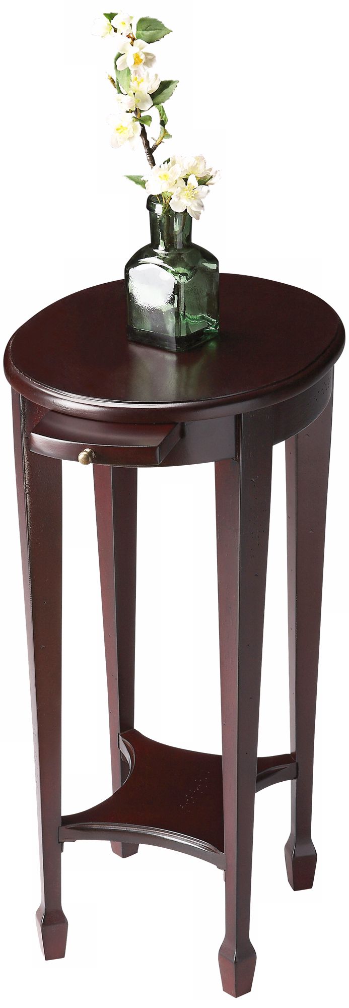 Cordovan Pull Tray Accent Table