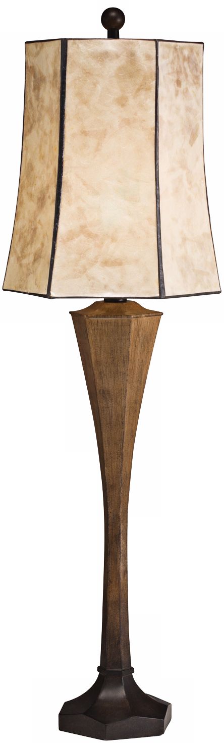 Kichler Maddox Mica Shade Distressed Console Lamp