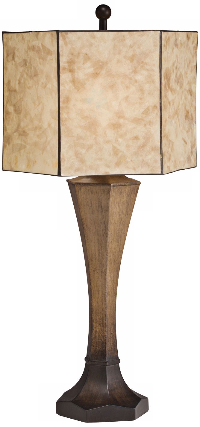 Kichler Maddox Mica Shade Distressed Table Lamp