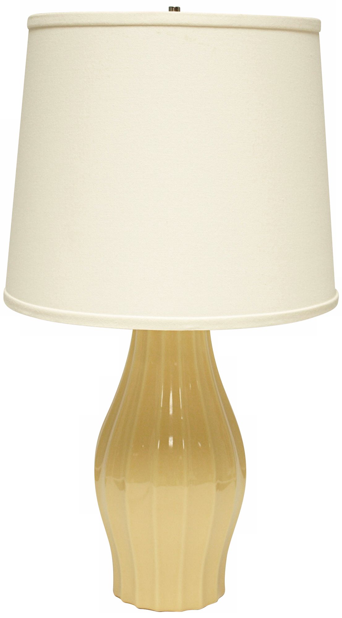 Haeger Potteries Saffron Fluted Ceramic Table Lamp