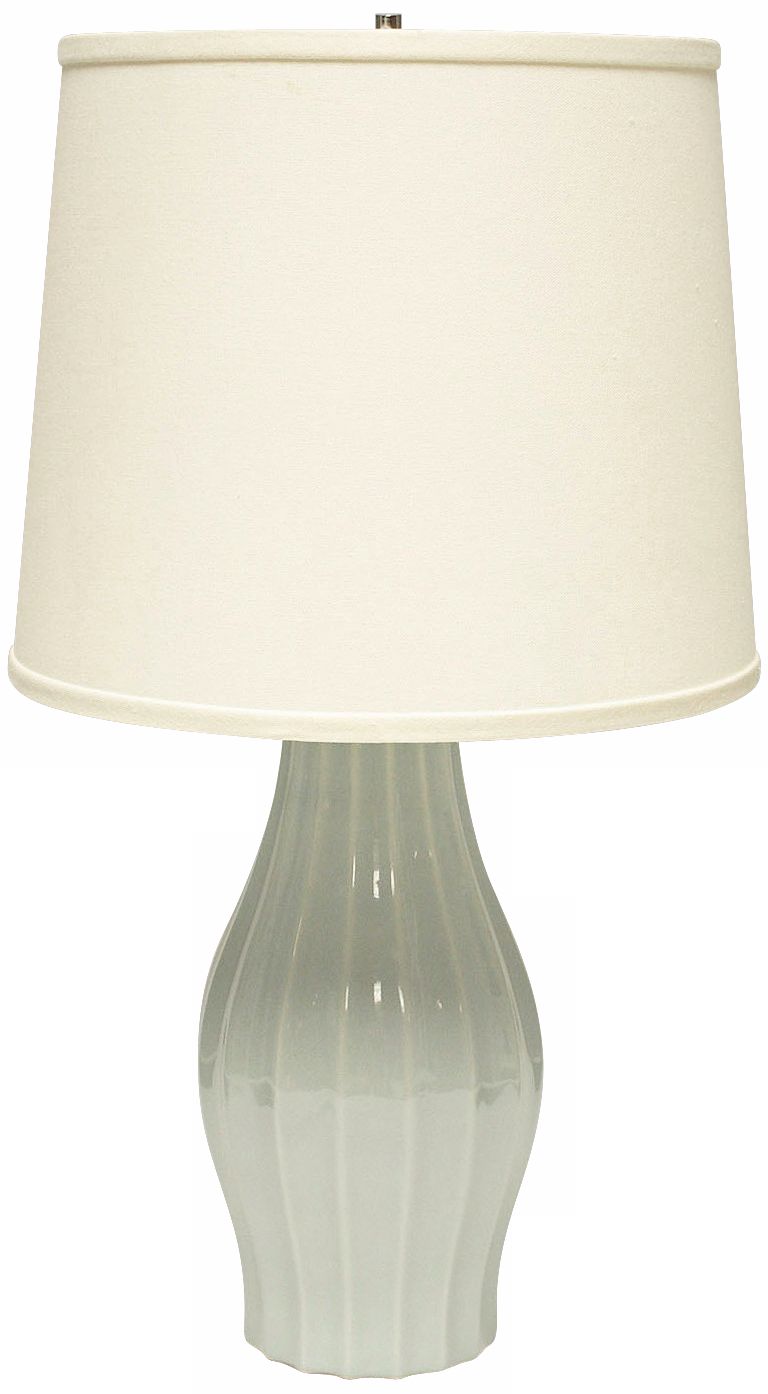 Haeger Potteries Mist Fluted Ceramic Table Lamp