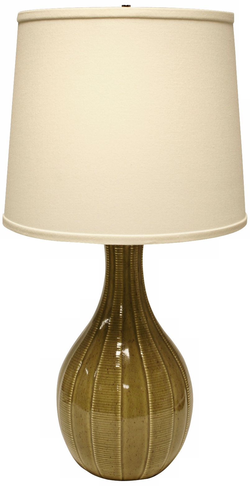 Haeger Potteries Sage Ceramic Tile Table Lamp