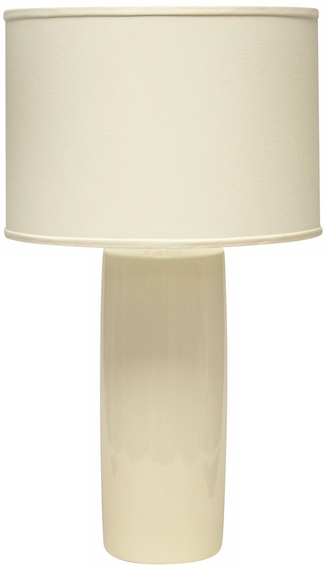 Haeger Potteries Cylinder Ivory Table Lamp