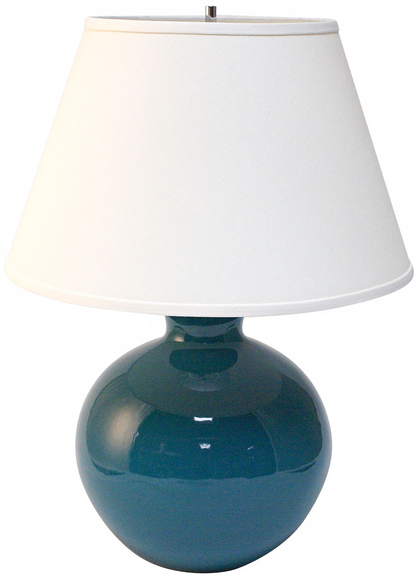 Haeger Potteries Ocean Blue Bristol Large Ceramic Table Lamp