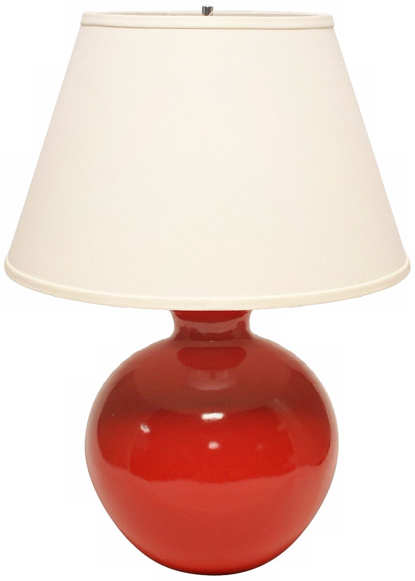 Haeger Potteries Red Bristol Large Ceramic Table Lamp