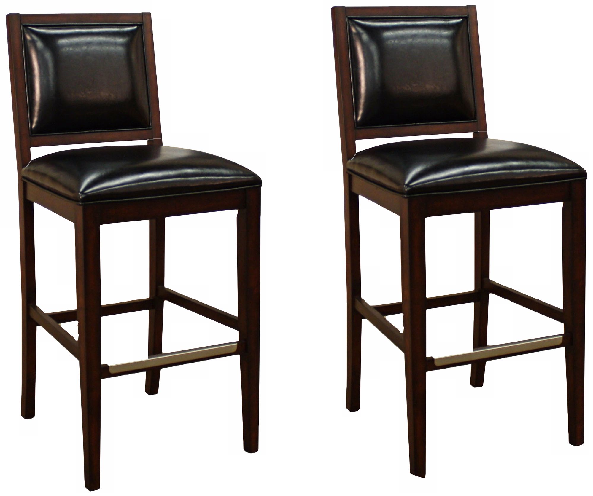 Set of 2 American Heritage Bryant Espresso 30" Bar Stools