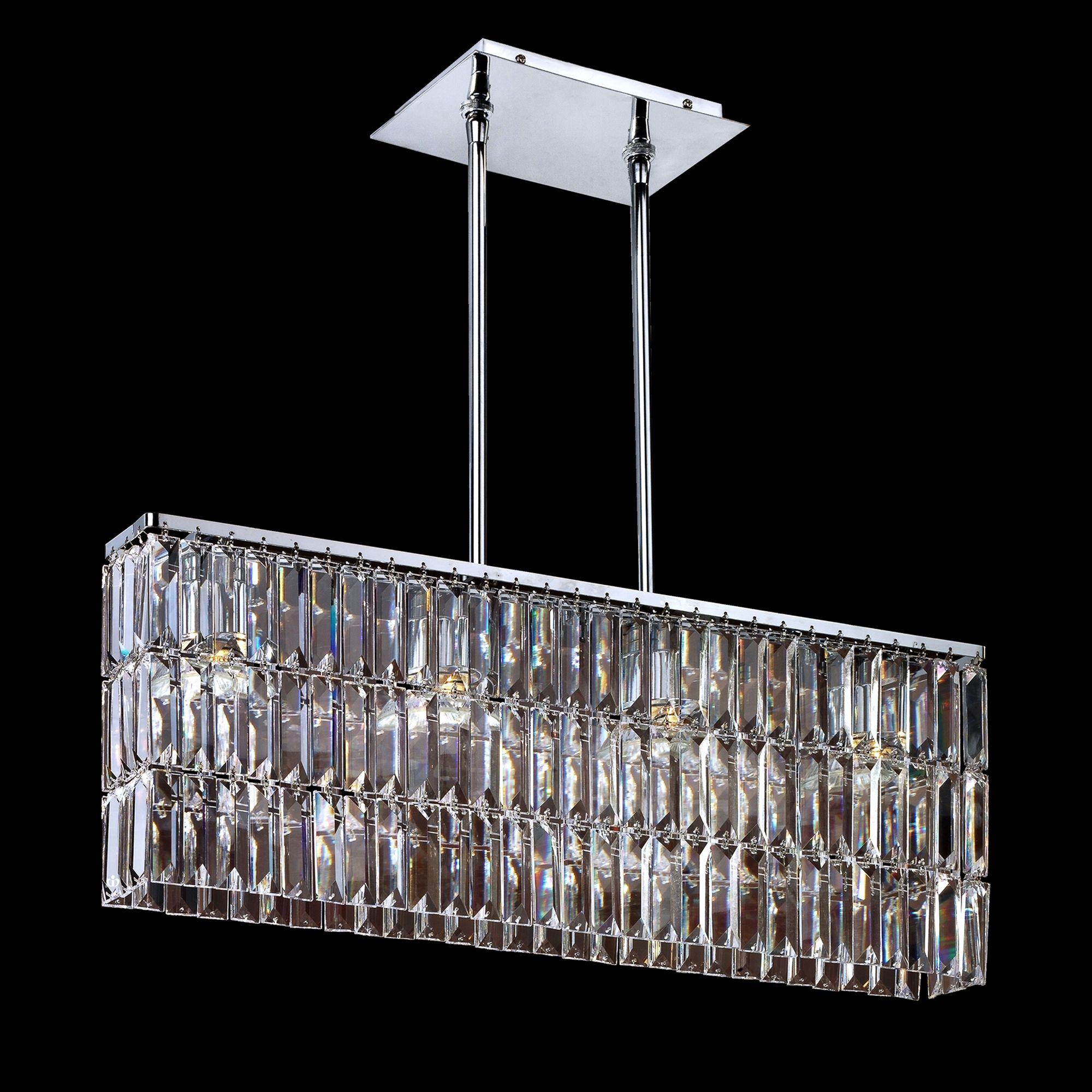 Chrome Danube Crystal 24" Wide Pendant Chandelier