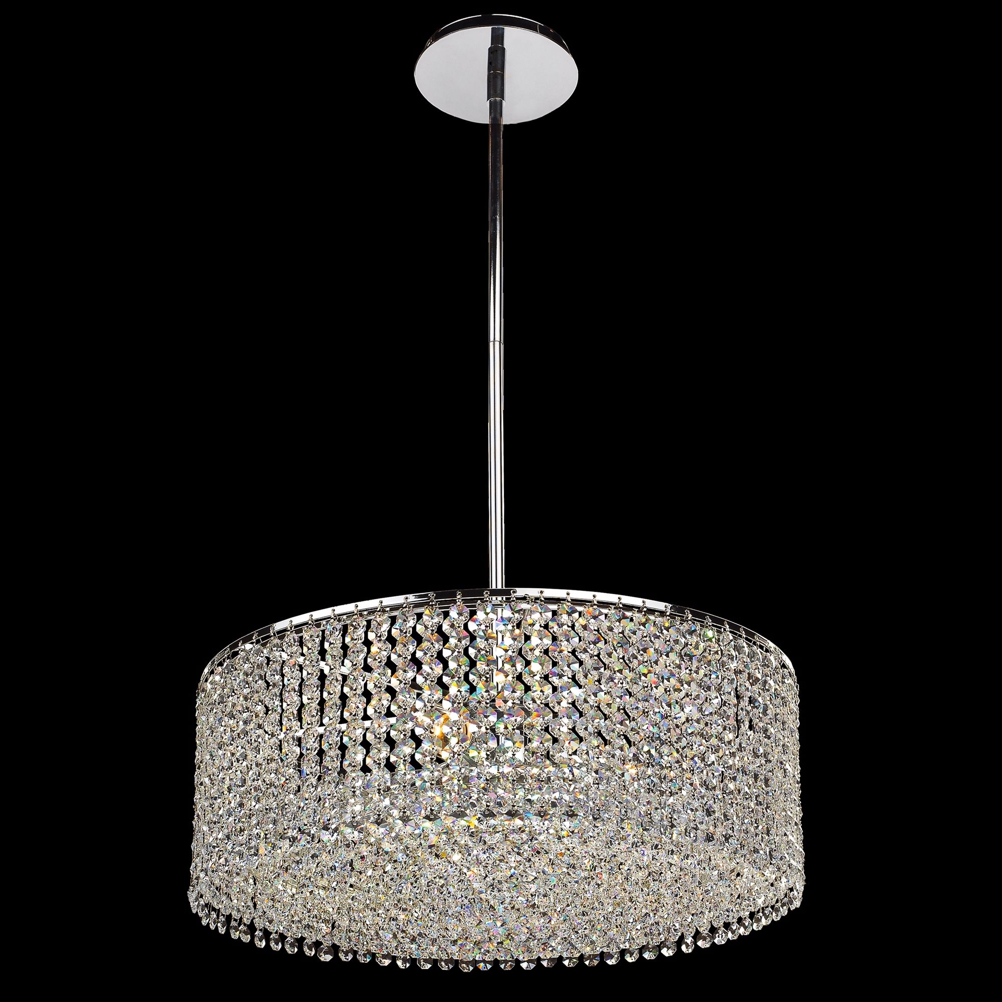 Danube Crystal Double Layer 18" Wide Pendant Chandelier