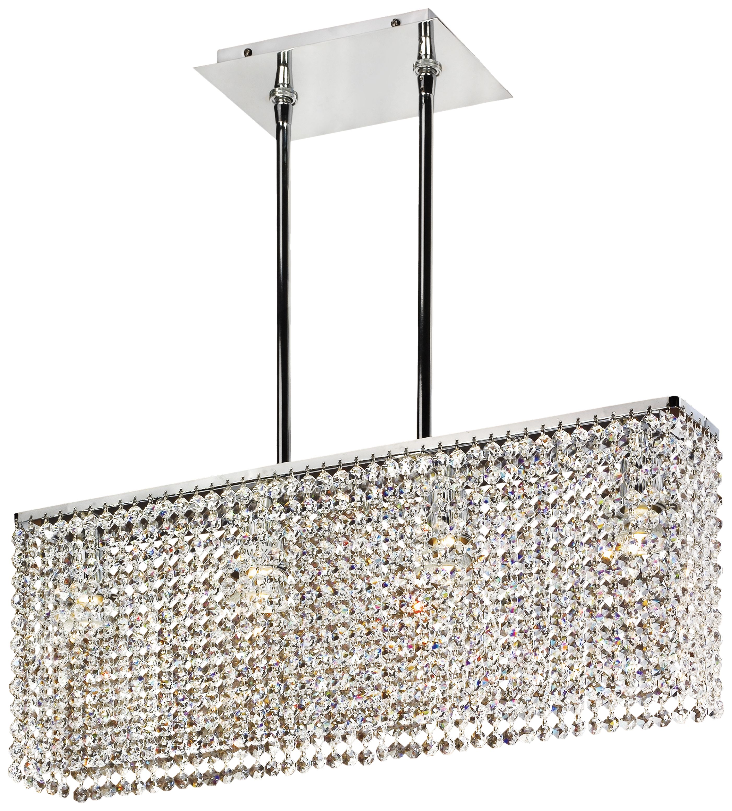 Clear Crystal Strands 24" Wide Pendant Chandelier