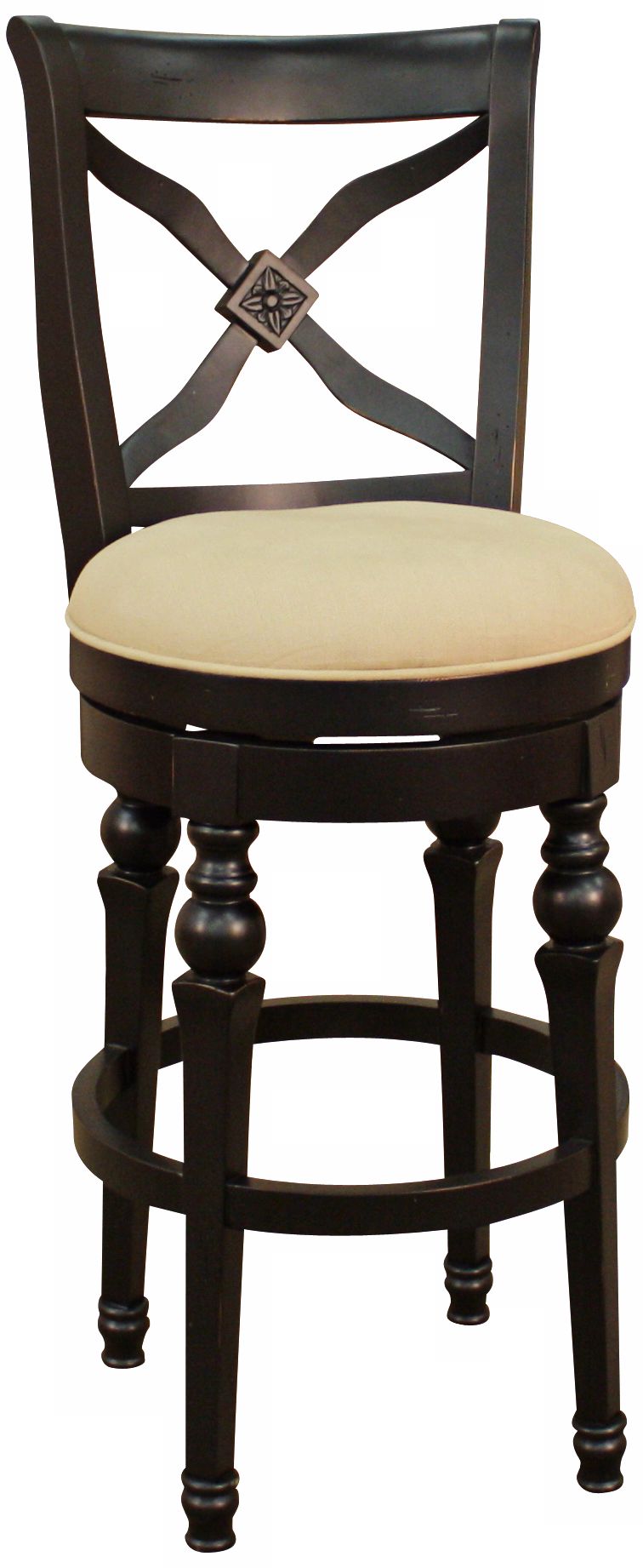 American Heritage Livingston Antique Black 30" Bar Stool